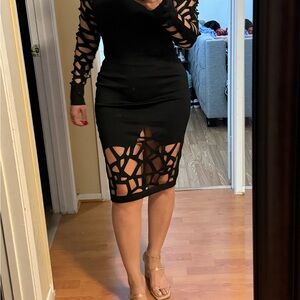 Black tight dress size S